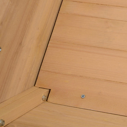 Wooden Raised Bed Planter with Liner and Drainage Holes - Fir Wood