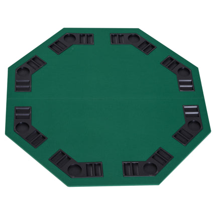 1.2m Foldable Poker Table with Carrying Bag - Green