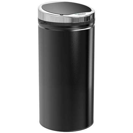 42L Stainless Steel Sensor Trash Can with Removable Bucket - Black