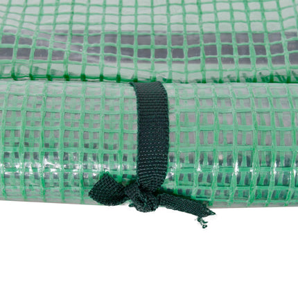 Tunnel Greenhouse Steel Frame with PE Cover 200x100x80cm - Green