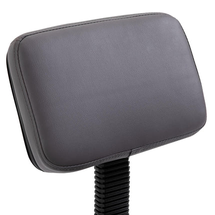 Beautician's Adjustable Swivel Salon Chair with Padded Seat and Back, 5 Wheels - Grey