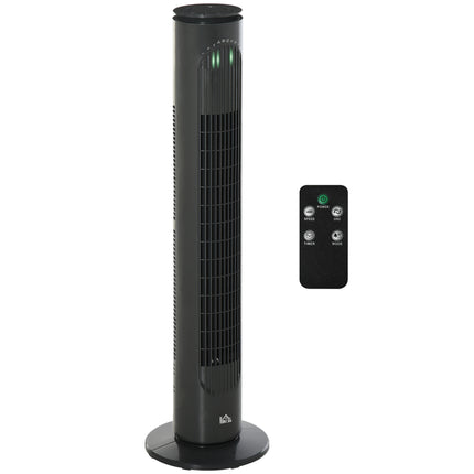 30'' Freestanding Tower Fan with 3 Speeds, 3 Modes, 10h Timer & 70° Oscillation - Dark Grey