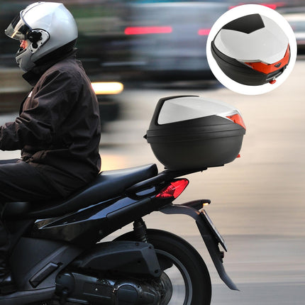 32L Motorcycle Tail box Helmet Top Case Motorbike Luggage Storage Trunk Carrier
