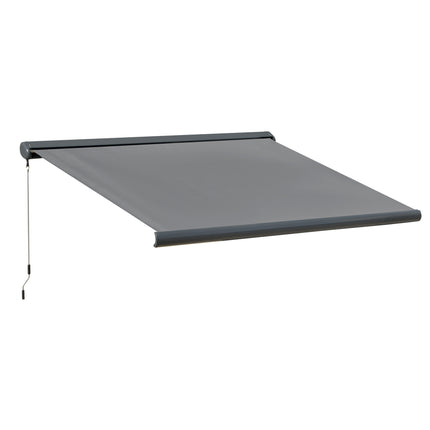 Cassette Electric Manual Awning Door Window Retractable Canopy w/ R/C