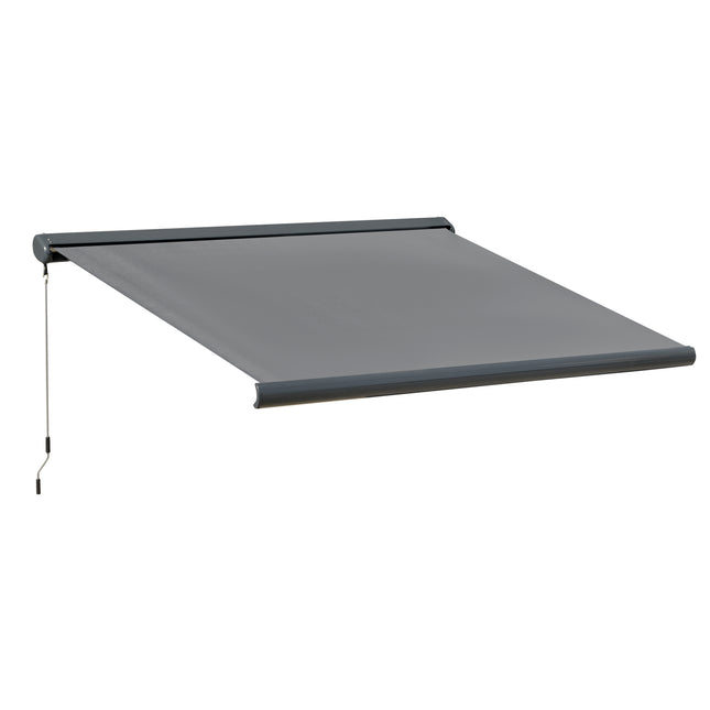Cassette Electric Manual Awning Door Window Retractable Canopy w/ R/C