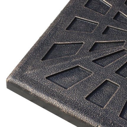 15kg Square Parasol Base with Metal Cannulation for 38mm & 48mm Poles - Bronze