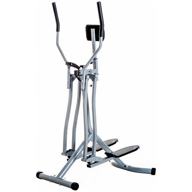 Air Walker Glider, Cross Trainer Fitness Machine, with LCD, for Home Gym, Grey