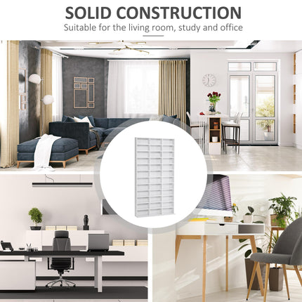 Height-Adjustable CD/DVD Storage Shelf for 1116 CDs 102x24x195 cm - White