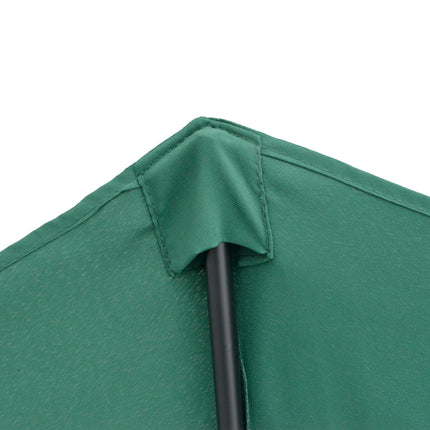 2.7m Balcony Half Parasol with 5 Steel Ribs - Green