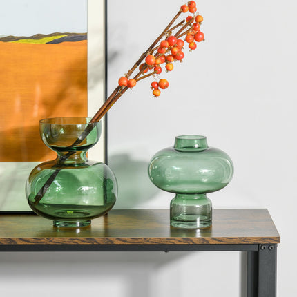 Industrial Console TableÔºåEntryway Table w/Bottom Mesh Shelf Metal Frame Vintag
