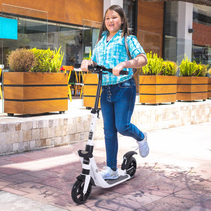 Folding Kick Scooter Hight-Adjustable Urban Scooter w/ Rear Brake, Double Shock