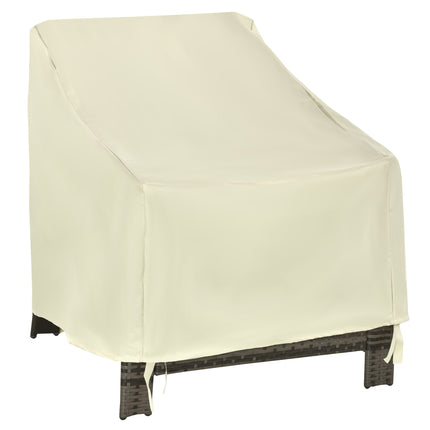 Waterproof Single Chair Garden Furniture Cover 600D Oxford Cloth - Beige