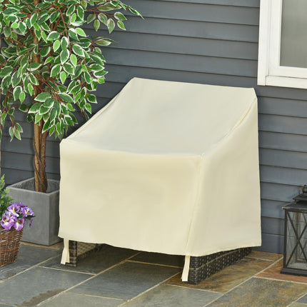Waterproof Single Chair Garden Furniture Cover 600D Oxford Cloth - Beige