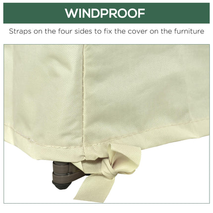 Waterproof Single Chair Garden Furniture Cover 600D Oxford Cloth - Beige