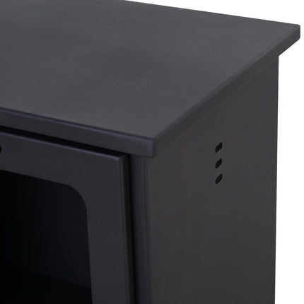 Freestanding Bioethanol Fireplace with 0.9L Tank, 3-Hour Burn Time for Indoor Use - Black