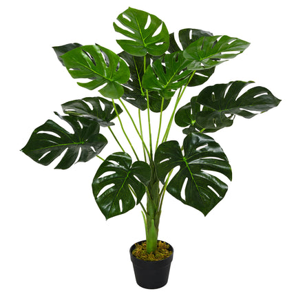 Decorative Artificial Monstera Plants in Pot Fake Plants for Home Indoor Outdoor