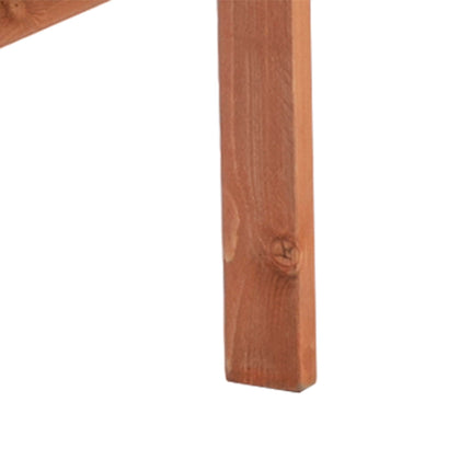 2 Piece Fir Wood Garden Bench and Table Set with Parasol Hole - Orange