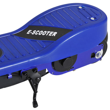 Kids Folding Electric Bike & E Scooter with 2x12V Rechargeable Battery 120W Adjustable Height PU Wheels 7-14 yrs - Blue