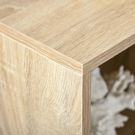 Six-Cube Oak Wood Effect Bookcase - Oak Tone