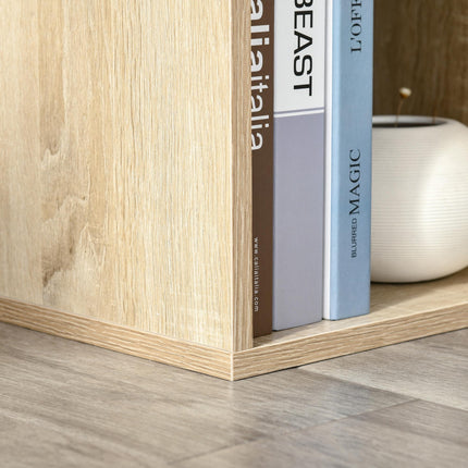 Six-Cube Oak Wood Effect Bookcase - Oak Tone