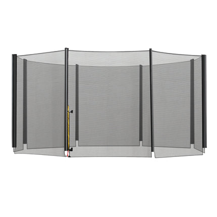 13ft Trampoline Replacement Enclosure Net with Zippered Door - Black