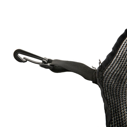 13ft Trampoline Replacement Enclosure Net with Zippered Door - Black