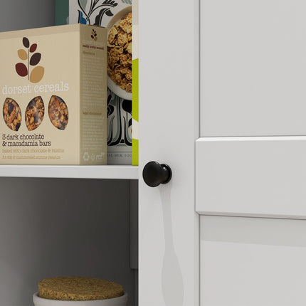 172cm Wooden Storage Cabinet Cupboard with 2 Doors and 4 Shelves - White