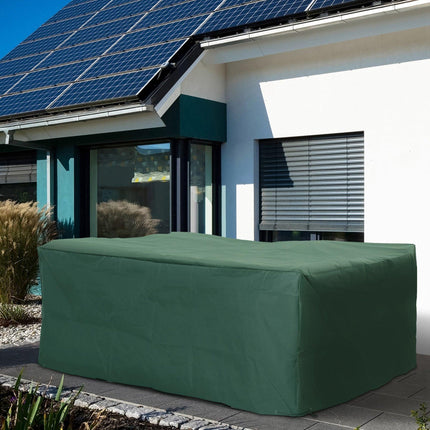 600D Oxford Waterproof Garden Furniture Cover Set with Anti-UV Protection - Green