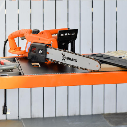 2000W Powerful Electric Chainsaw, 16" Aluminium Blade Portable Corded Chain Saw