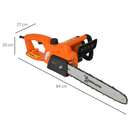 2000W Powerful Electric Chainsaw, 16" Aluminium Blade Portable Corded Chain Saw