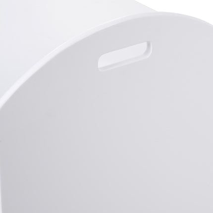 Children's MDF Toy Storage Chest with Safety Hinge and Handles - White