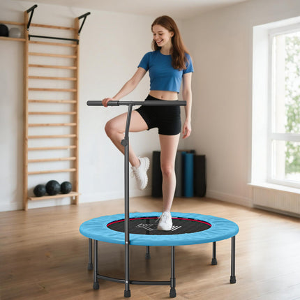 Adjustable 40" Trampoline Rebounder Jumper for Fitness - Blue
