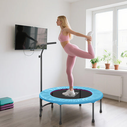 Adjustable 40" Trampoline Rebounder Jumper for Fitness - Blue
