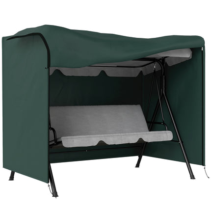 600D Oxford Polyester Waterproof 3 Seater Swing Chair Cover - Green