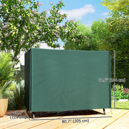 600D Oxford Polyester Waterproof 3 Seater Swing Chair Cover - Green