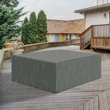 Oxford Patio Furniture Cover Set Waterproof UV Resistant 275x205x90cm - Grey