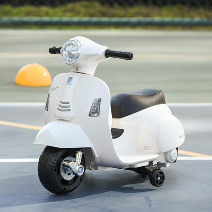 Vespa Licensed 6V Kids Electric Motorbike Ride On Motorcycle Battery Powered Fo