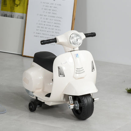 Vespa Licensed 6V Kids Electric Motorbike Ride On Motorcycle Battery Powered Fo