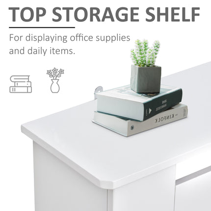 MDF Radiator Cover Cabinet with Vertical Slatted Vent 78L x 19W x 81H - White