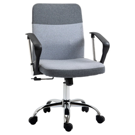 Ergonomic Adjustable Office Swivel Desk Chair with Wheels - Grey