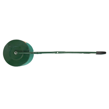 40L Steel Lawn Roller with Collapsible Handle for Even Lawn - Green