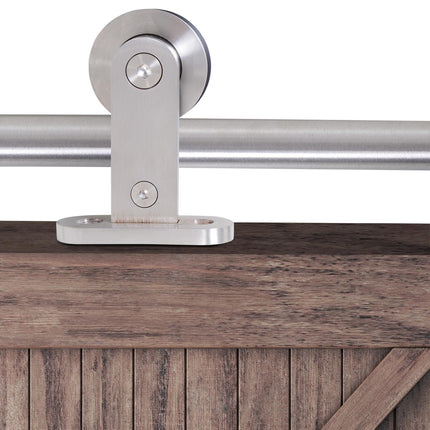 35-45mm Stainless Steel Sliding Door Track Kit - Silver