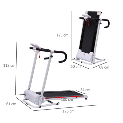 Folding Treadmill with Incline, Walking Pad Treadmill for Home, 1-10km/h Under D