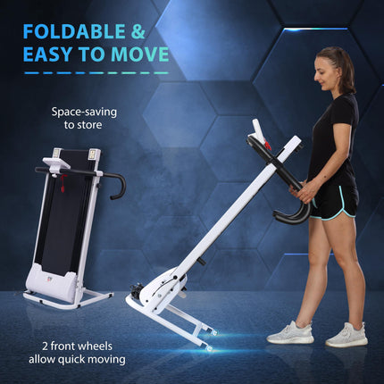Folding Treadmill with Incline, Walking Pad Treadmill for Home, 1-10km/h Under D
