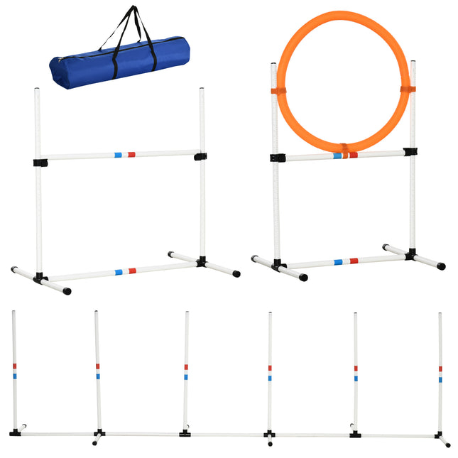 3 Piece Pet Agility Training Equipment Dog Play Run Jump Obedience Training Set