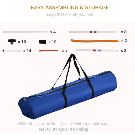 3 Piece Pet Agility Training Equipment Dog Play Run Jump Obedience Training Set