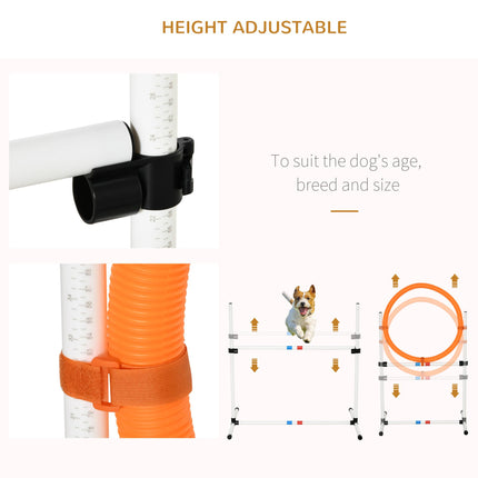 3 Piece Pet Agility Training Equipment Dog Play Run Jump Obedience Training Set