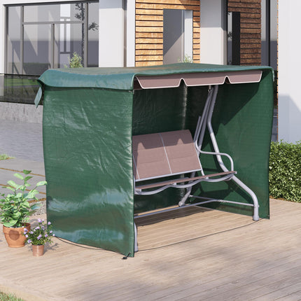 3 Seater Patio Swing Chair Cover Heavy Duty UV Resistant - Black