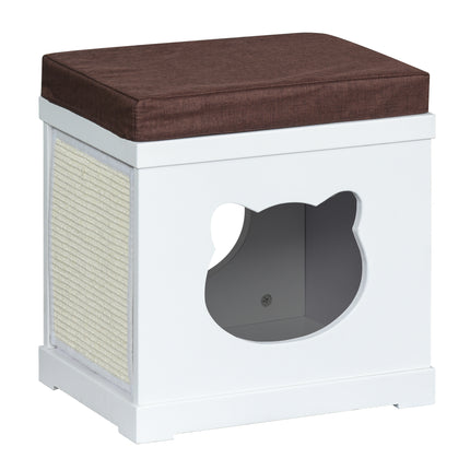 Cat House Bed Cat Scratching Cube for Small Cat Pet Furniture with Removable Scr