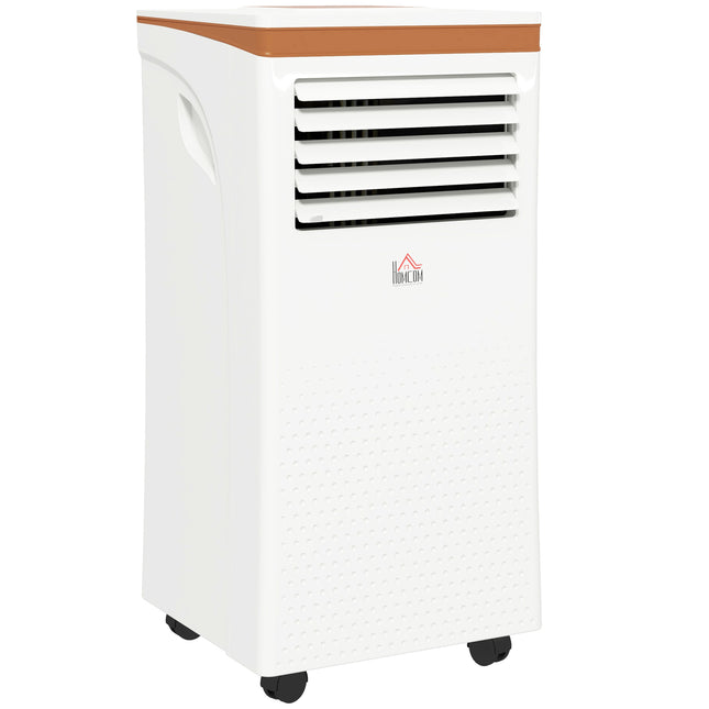 9000 BTU 4-in-1 Portable Air Conditioner with Remote, Timer & LED Display - White Grey Gold